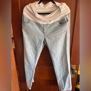 HATCH OVER THE BUMP STRAIGHT MATERNITY JEAN 30